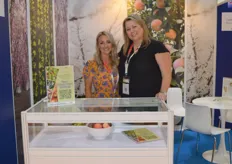 First time show exhibitors Courtney Razor and Caroline Stringer from the California Fresh Fruit Association were happy to showcase their fruit that is in season. 